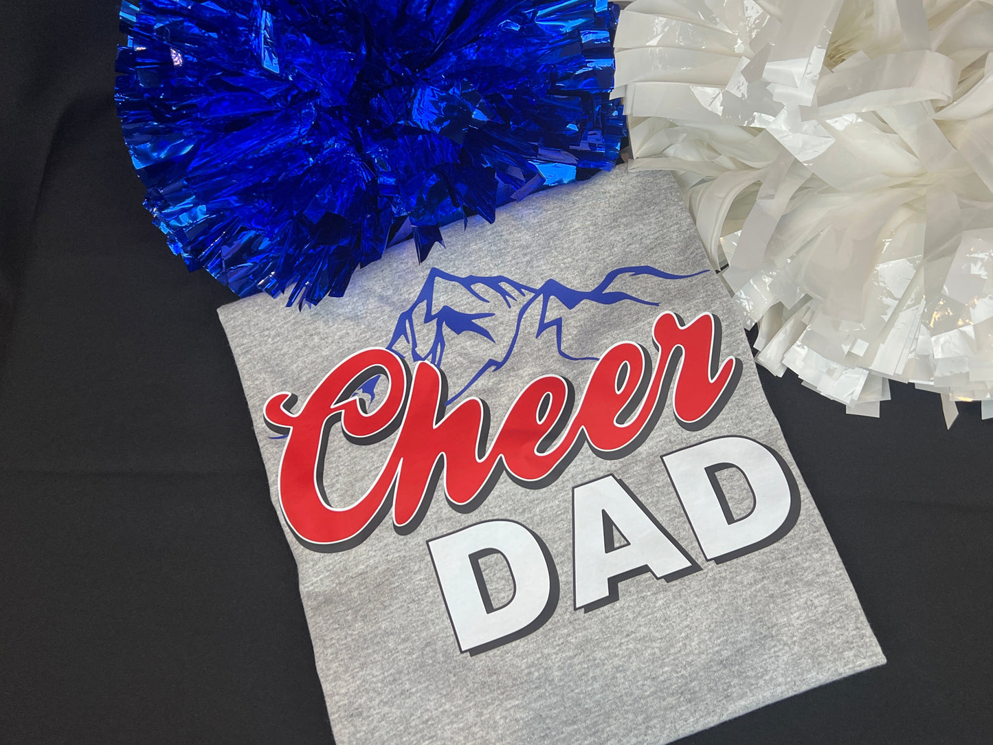 Mountain Light Cheer Dad Design