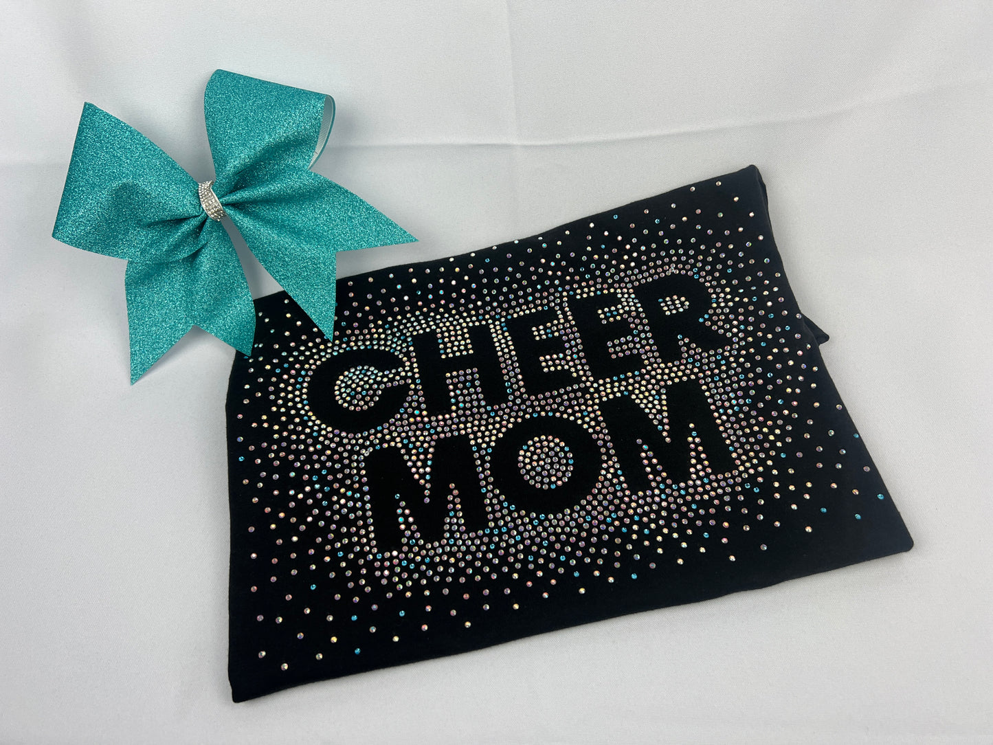 Rhinestone Cheer Mom Shirt Design 2