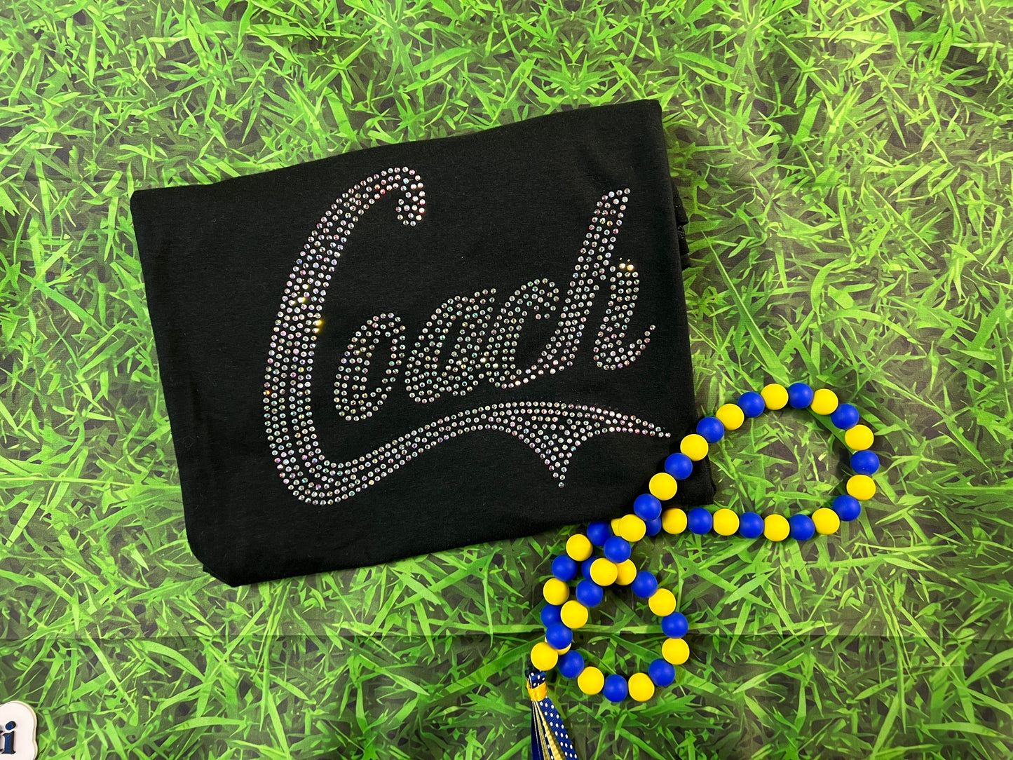 Vintage Rhinestone Cheer or Coach Design