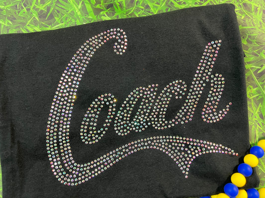 Vintage Rhinestone Cheer or Coach Design