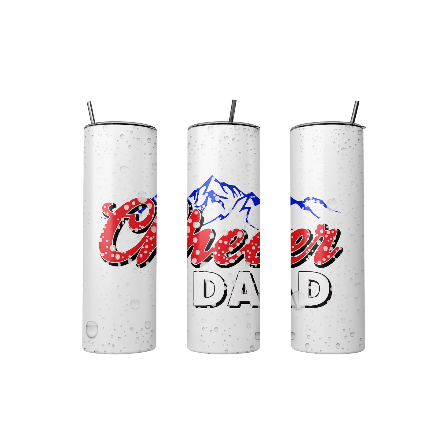 20 oz. Cheer Dad Mountain Light Tumbler