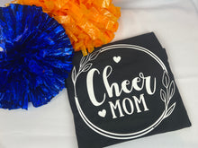 Load image into Gallery viewer, Black and White Cheer Mom Design
