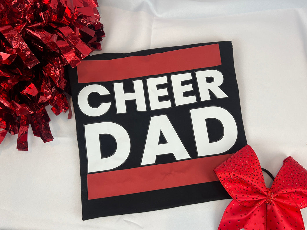 Red and Black Cheer Dad Design