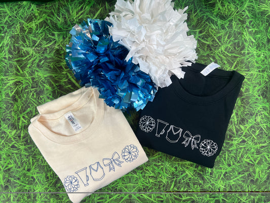 Cheer line crewneck