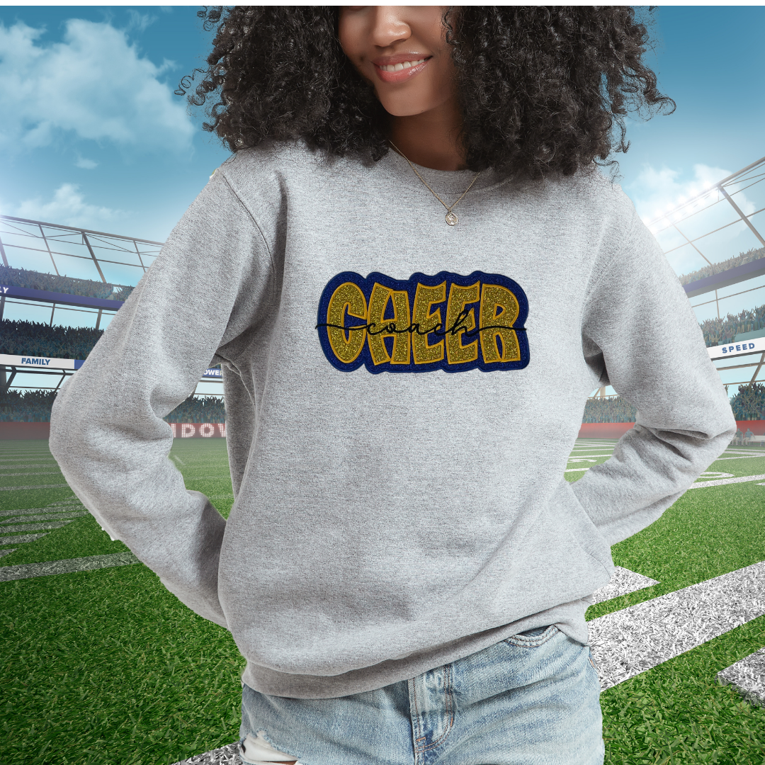 Glitter Sideline Crewneck