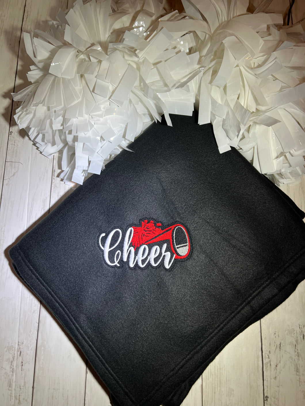 Embroidered Cheer Blanket